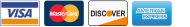 Accepted cards: Visa, MasterCard, Discover, American Express