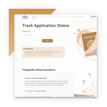 track visa status & download visa